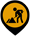 construction Map marker icon